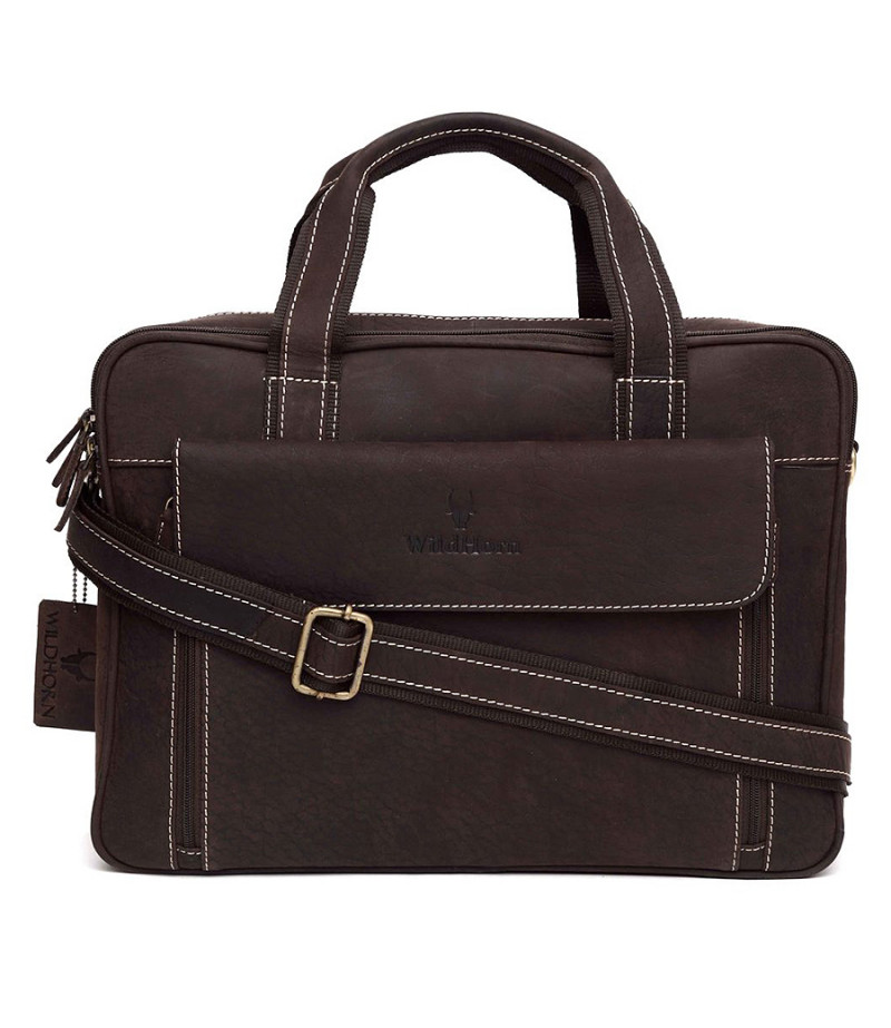 Hunterleder Umhängetasche Aktenkoffer MB216, Art.:000312