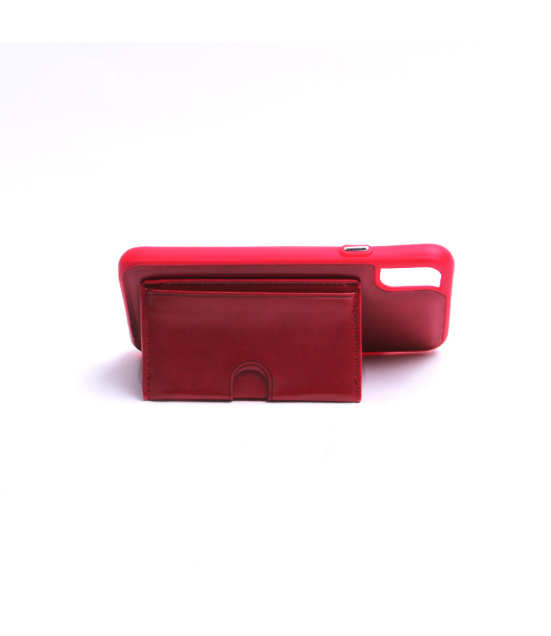 Elegance Handyhülle mit Kartenfach und Standfunktion für iPhone X/XS, Art:000148