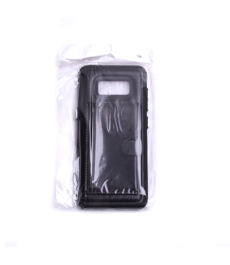 Elegance Handyhülle mit Kartenfach und Standfunktion für Samsung Galaxy S8, Art:000148