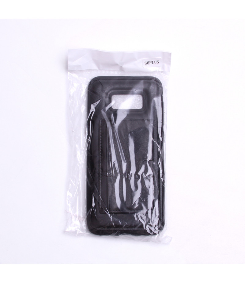 Elegance Handyhülle mit Kartenfach und Standfunktion für Samsung Galaxy S8 Plus, Art:000148