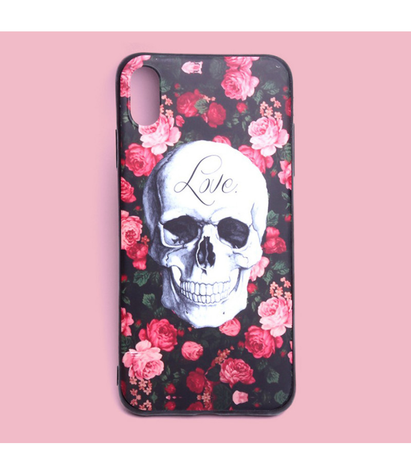 Matt Love Skull Print Case für Samsung Galaxy S9 Plus, Art.:000444