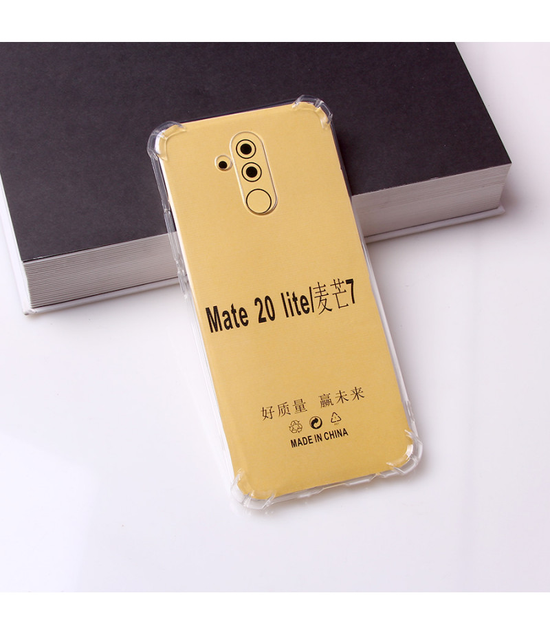 Drop Case TPU Schutzhülle (1mm) mit Kantenschutz für Huawei Mate 20 Lite, Art:000494