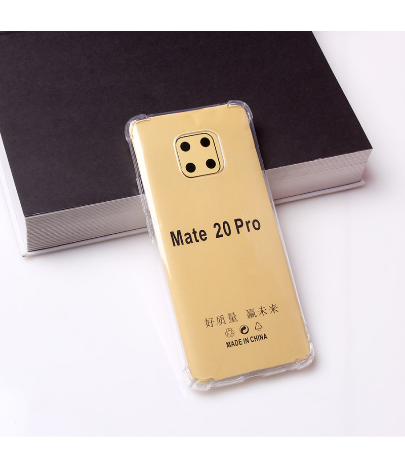 Drop Case TPU Schutzhülle (1mm) mit Kantenschutz für Huawei Mate 20 Pro, Art:000494
