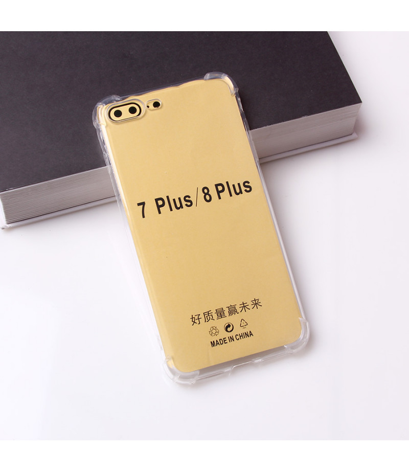 Drop Case TPU Schutzhülle (1mm) mit Kantenschutz für iPhone 7/8 Plus, Art:000494