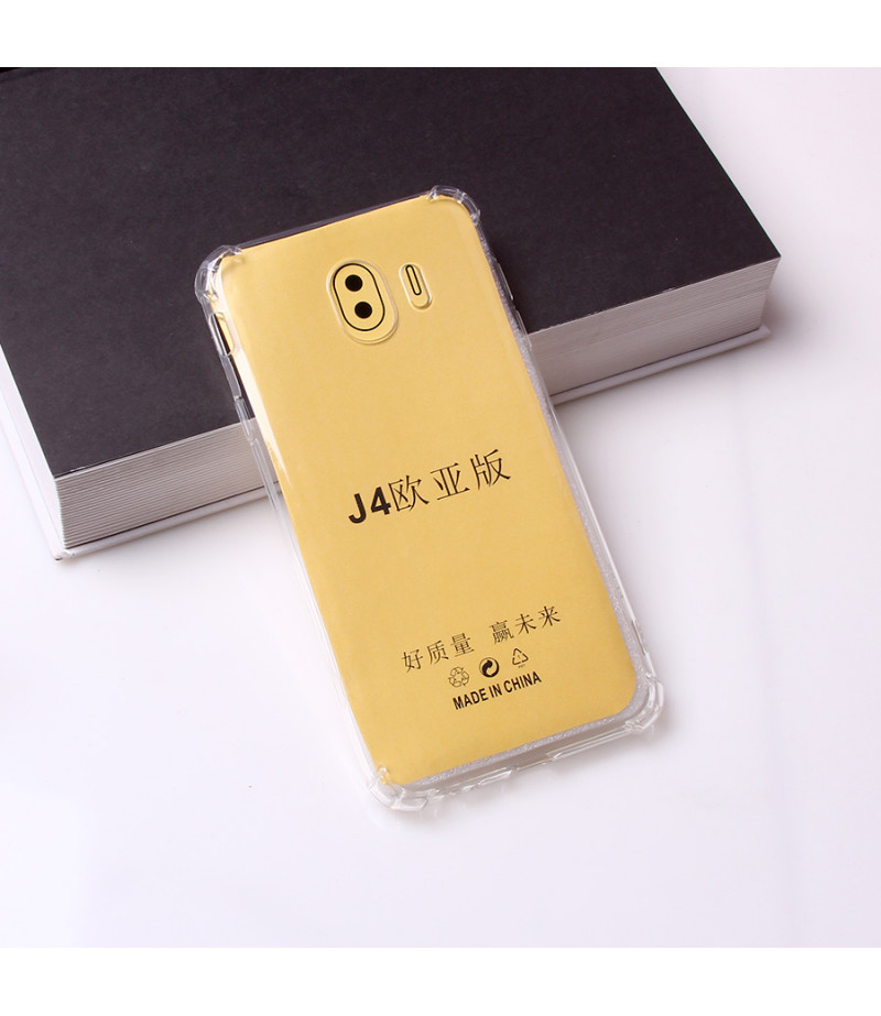 Drop Case TPU Schutzhülle (1mm) mit Kantenschutz für Samsung Galaxy J4 (2018), Art:000494