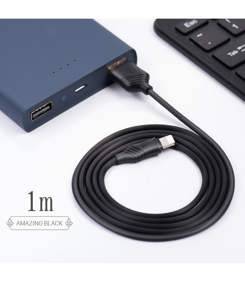 Hoco X6 khaki charging cable for lightning, Art.:000774