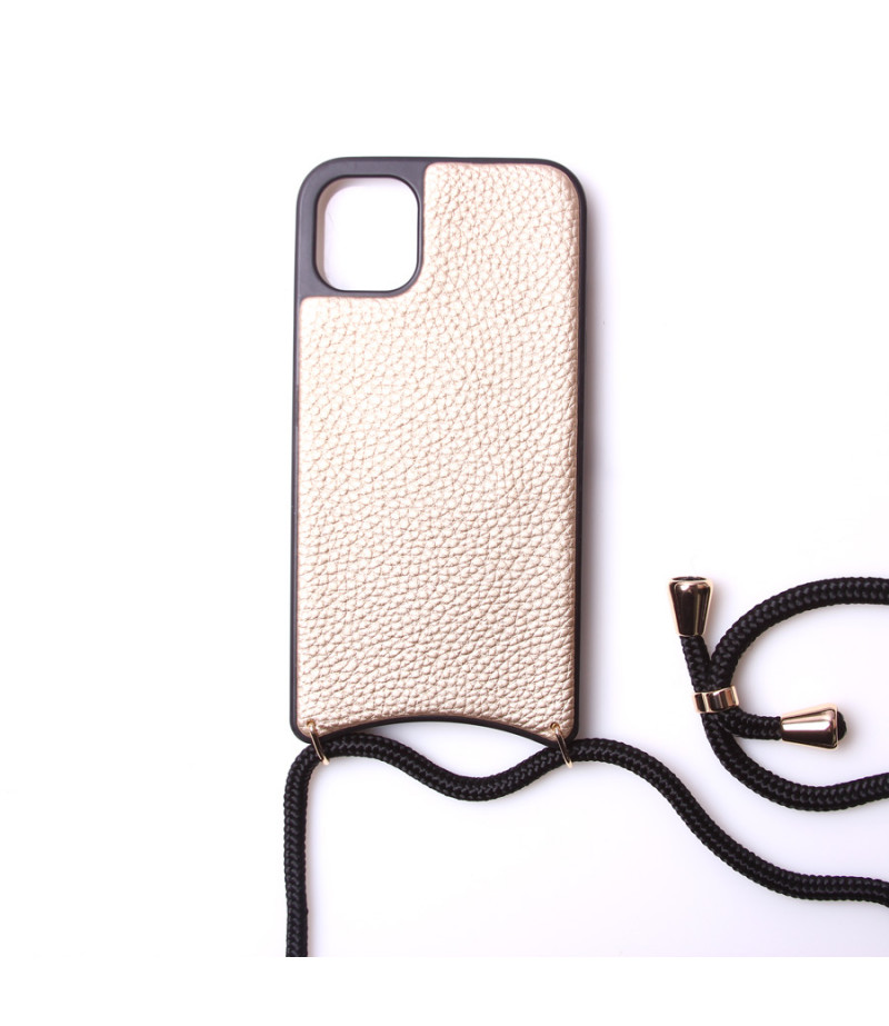 Microfiber Leather Cross-body Case mit Band für iPhone 11 Pro, Art.:000008