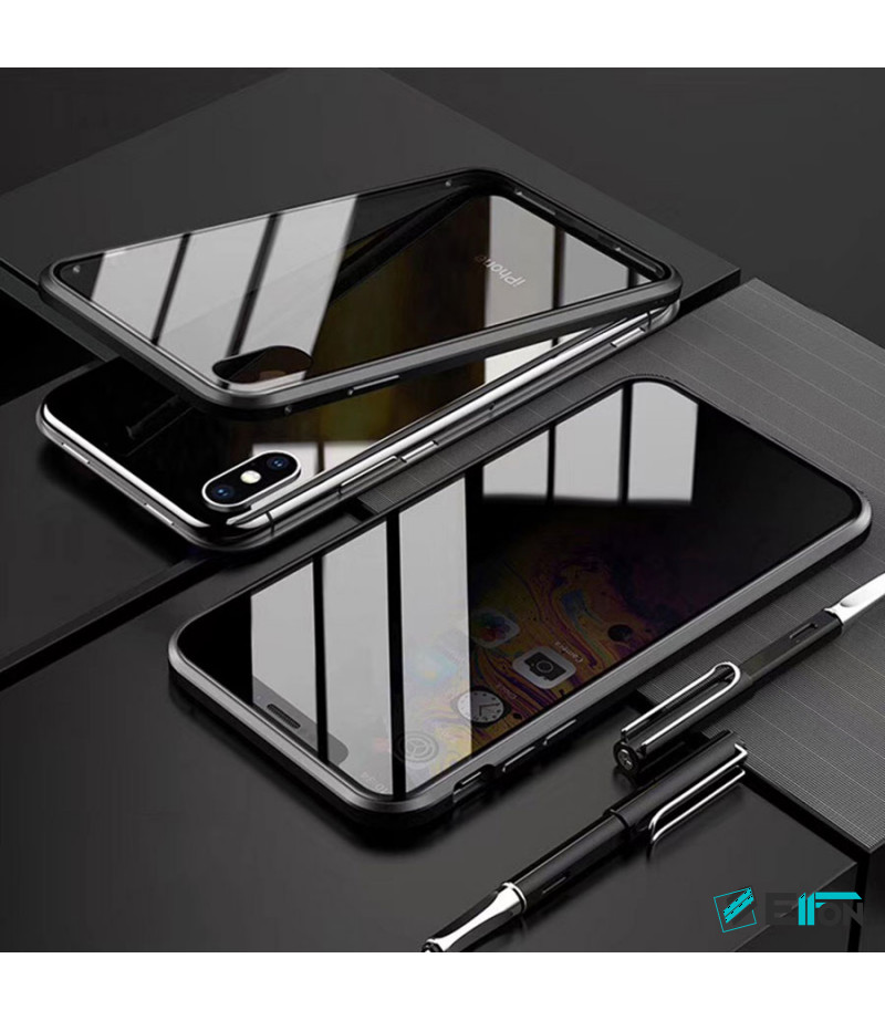 360 grad Metal Magnetic Case Privacy 2 side Glass für iPhone 11 Pro (5.8), Art:000496-2