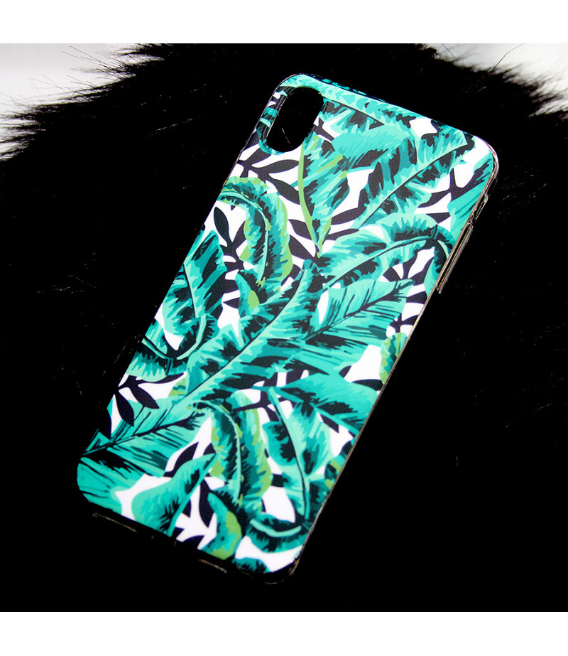 Matt Tropical Banana Leaves Case für iPhone XS Max (6.5), Art.:000388