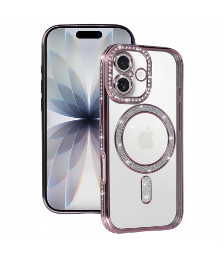 Magsafe Case Bling für Iphone 17 (rosa)