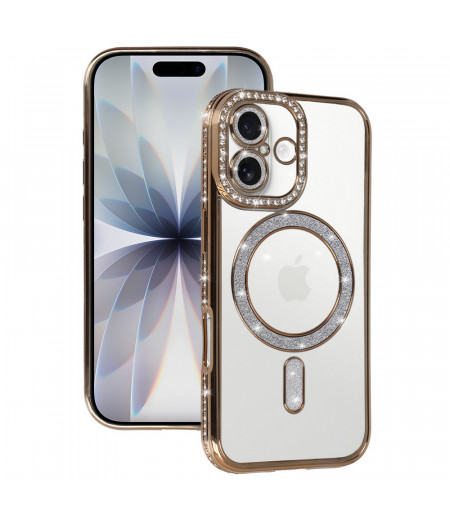 Magsafe Case Bling für Iphone 17 (gold)