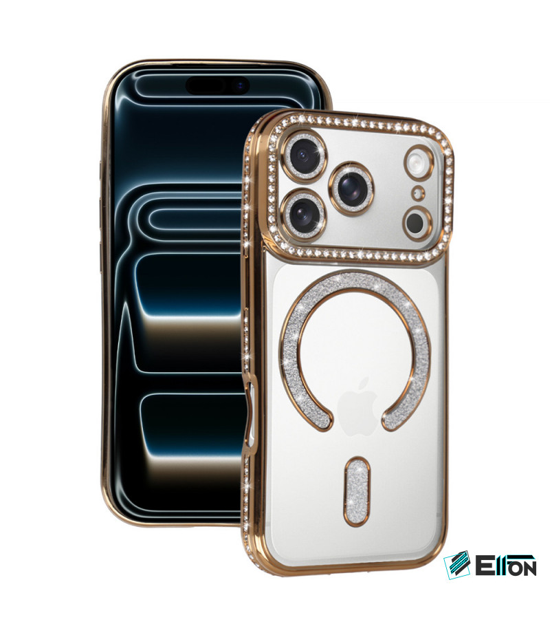 Magsafe Case Bling für Iphone 17 Pro Max (gold)