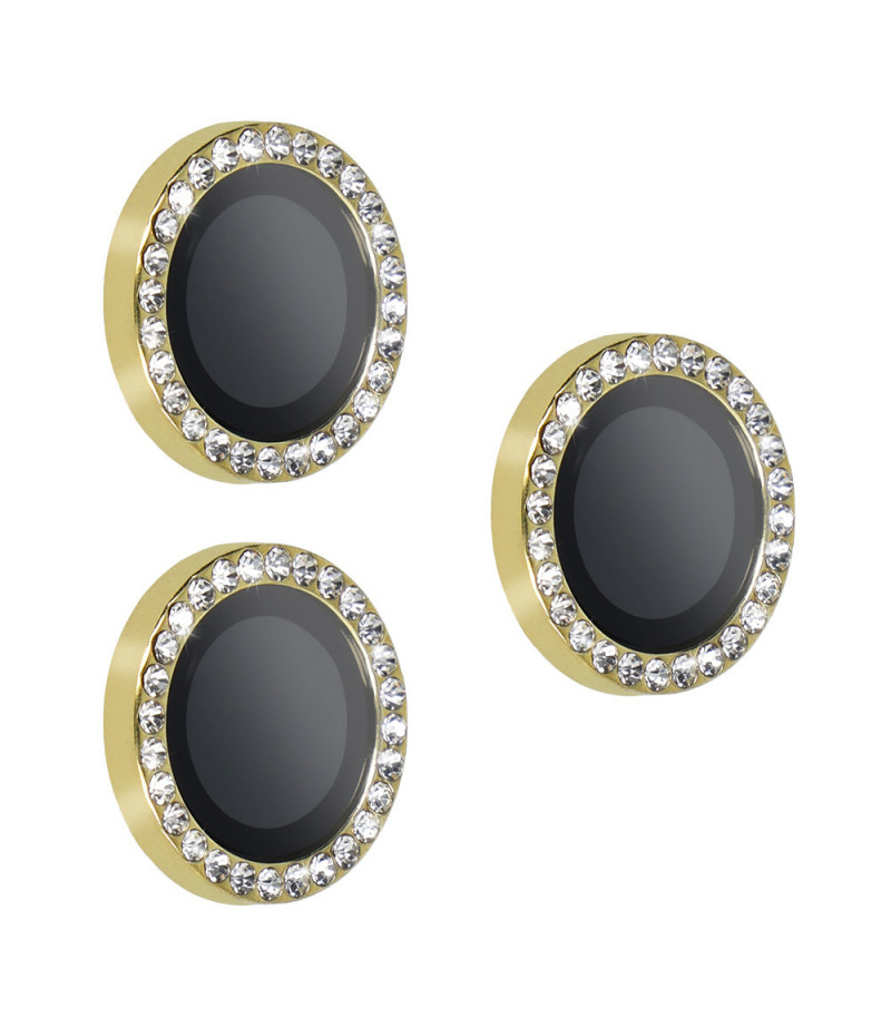 Tempered Glass HARD DIAMOND for camera (LENS) for Iphone 17 Pro/17 Pro Max gold (lens 3 pieces)