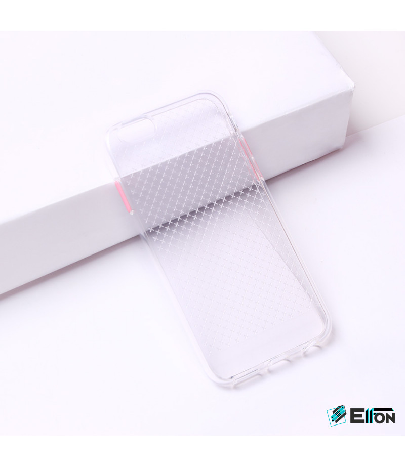 Transparentes Silikon case mit 2mm Farbknöpfen für iPhone 6/6S, Art.:000694