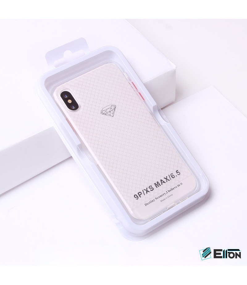 Transparentes Silikon case mit 2mm Farbknöpfen für iPhone XS Max, Art.:000694