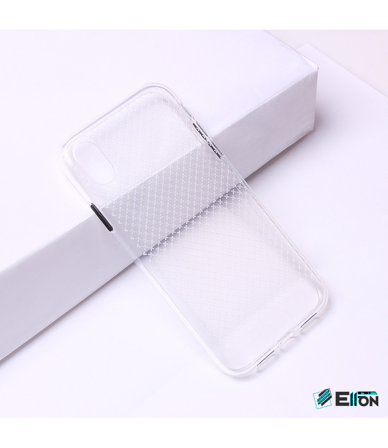 Transparentes Silikon case mit 2mm Farbknöpfen für iPhone XR, Art.:000694