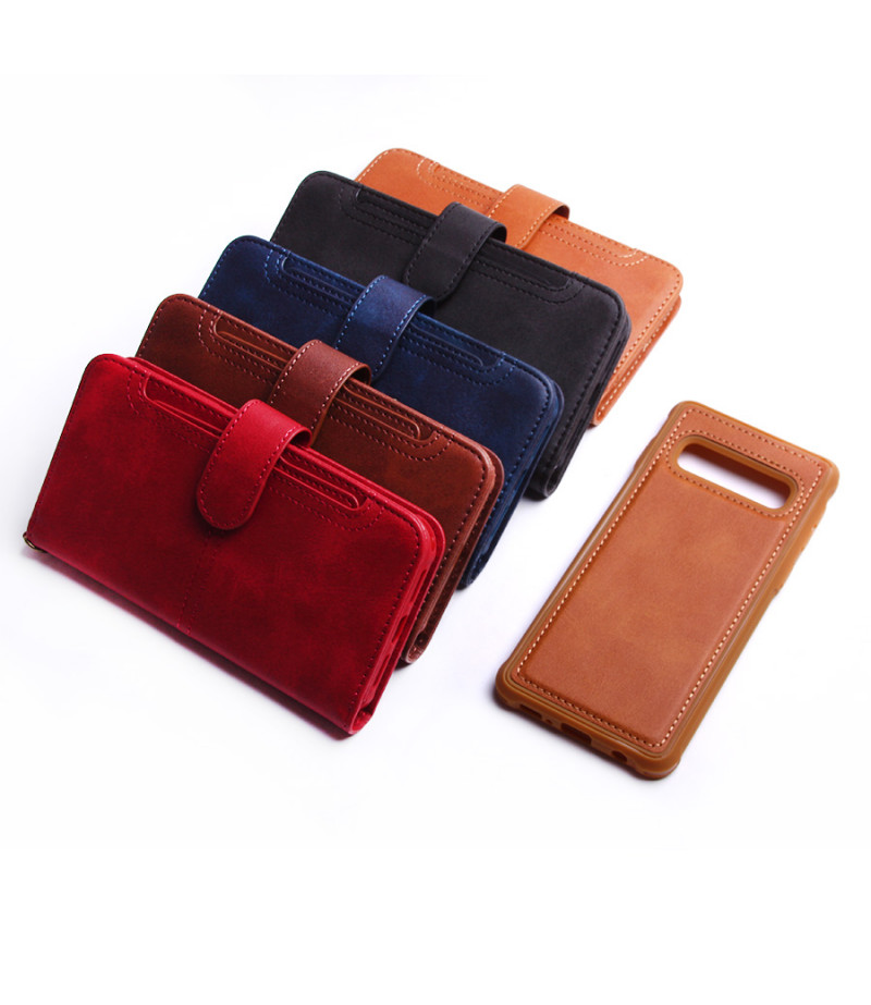2 in 1 magnetic case with separate card pouch für Galaxy S10 E, art.:000616