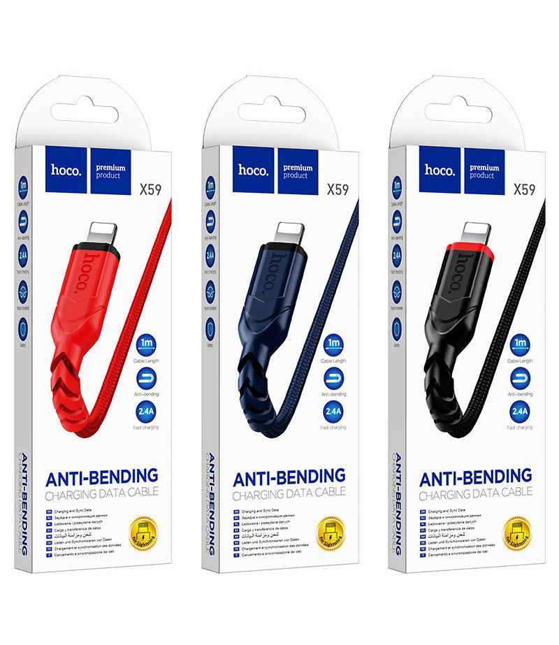 Hoco X59 Victory charging data cable (Lightning), Art.:000986