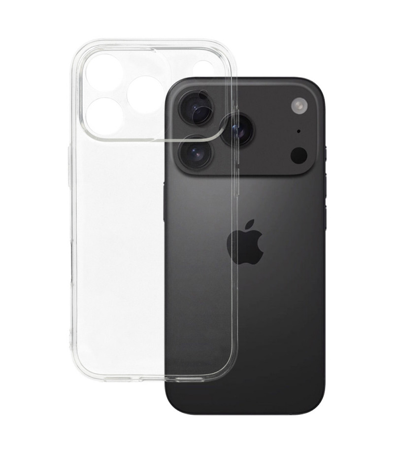 TPU+PC hart kratzfest kristallklar 2mm für iPhone 17 Pro Max, Art.:000685