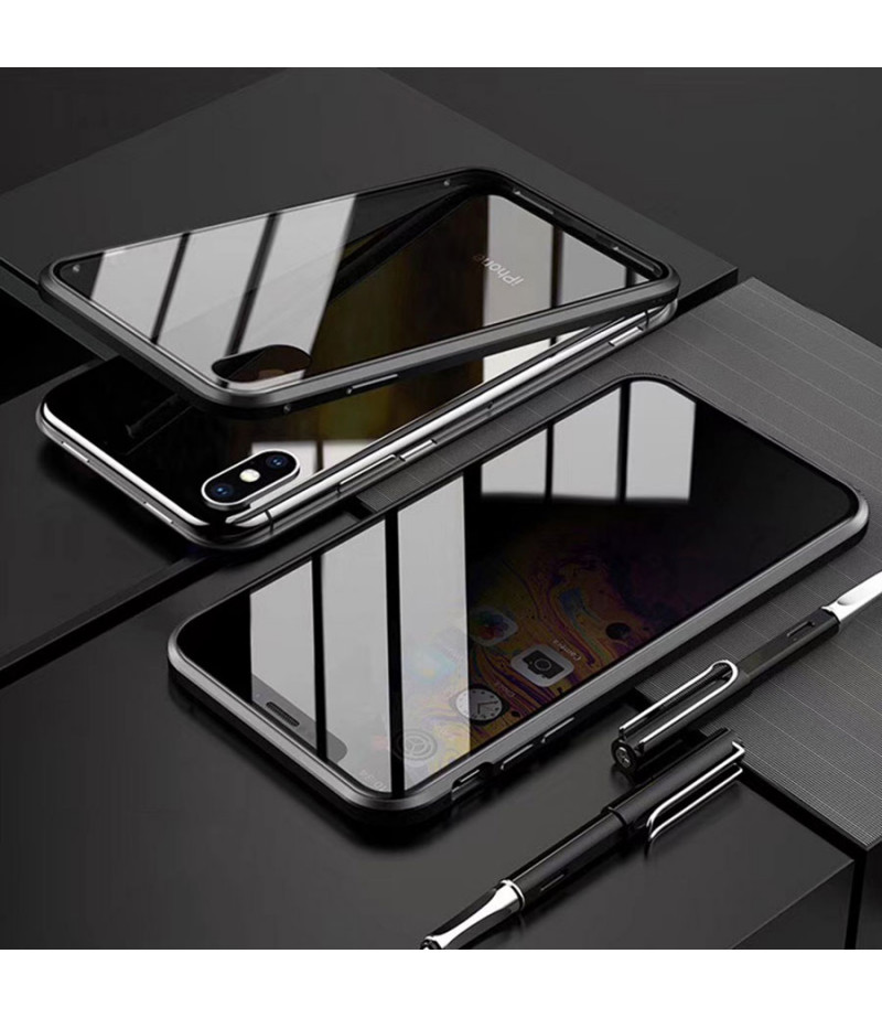 360 grad Metal Magnetic Case 2 side Glass für iPhone 7/8 Plus, Art:000496-1