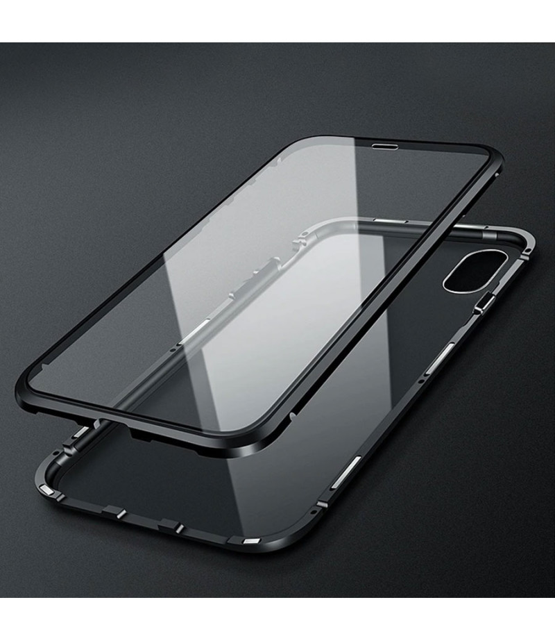 360 grad Metal Magnetic Case 2 side Glass für Huawei P30 Pro, Art:000496-1
