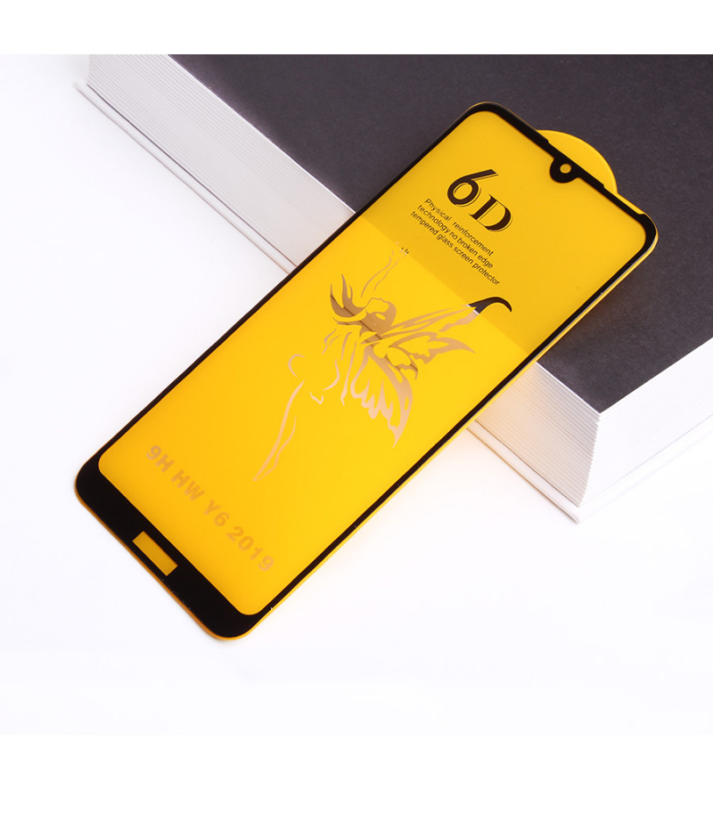 Full Glue Curved Tempered Glass Screen Protector für Huawei Y6 2019/ Y6 Pro 2019, Art:000298