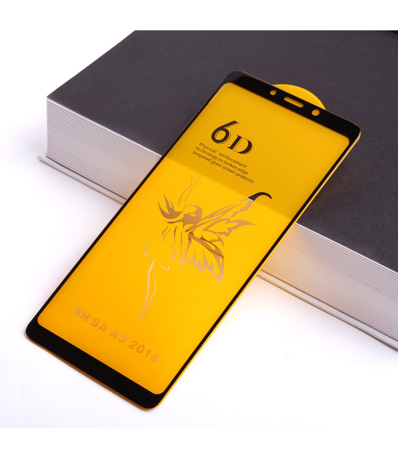 Full Glue Curved Tempered Glass Screen Protector für Samsung A9 (2018), Art:000298