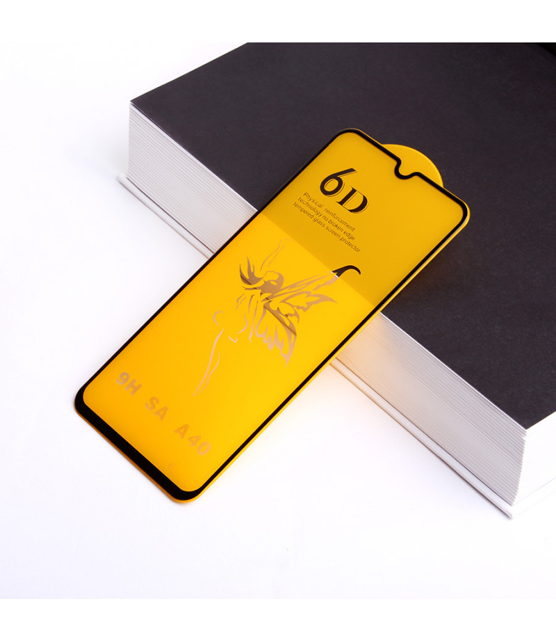 Full Glue Curved Tempered Glass Screen Protector für Samsung A40, Art:000298