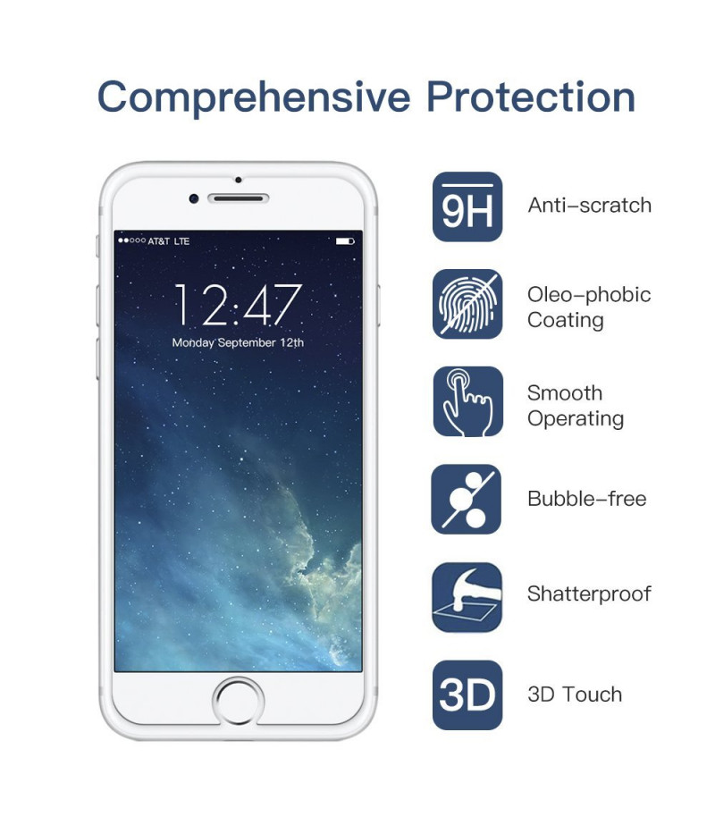 Displayschutz aus gehärtetem Glas für iPhone 7/8 (0,3 mm) A 2.5D, Art.:000101