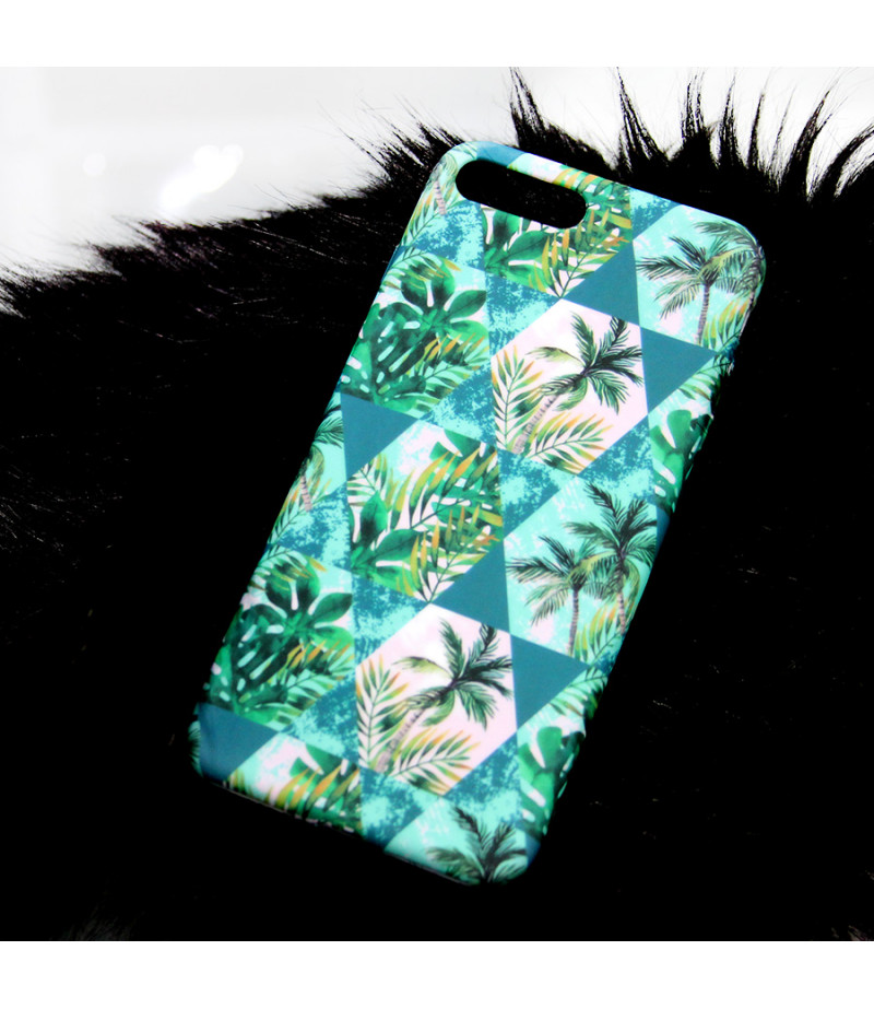 Geometrical Tropical Leaves Night Glow Case für iPhone 6/6s, Art.:000373