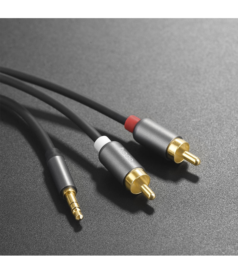 Hoco UPA10 double lotus rca audio cable 3.5mm, Art.:000787