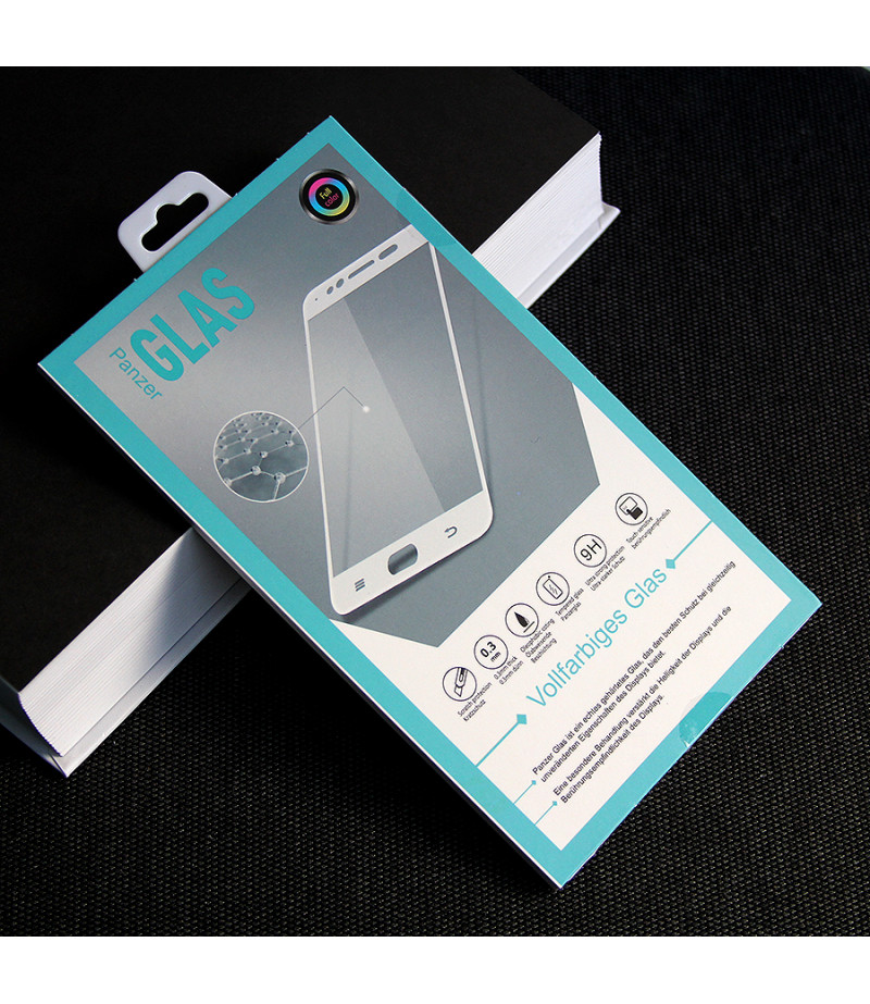 Panzerglas 5D 9H Härte gebogen volle Abdeckung kratzfest für Galaxy A40, Art.:000100