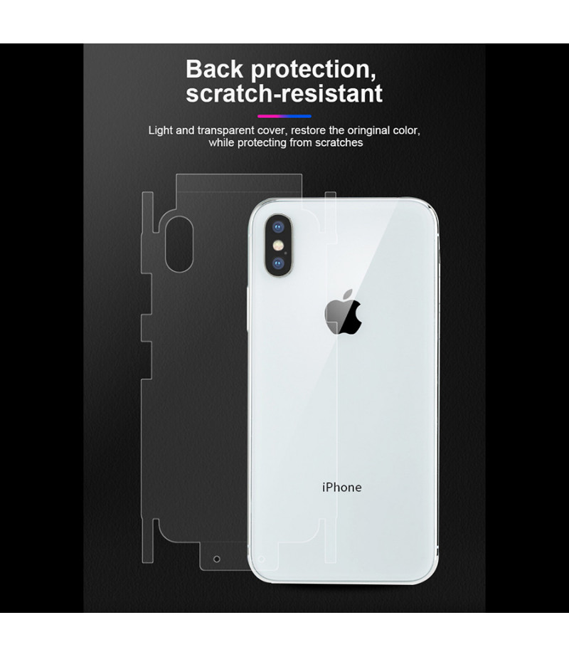 360 grad 7D Full Cover Nano 3-in-1 Glass für iPhone XR (Front + Back), Art.:000303-1
