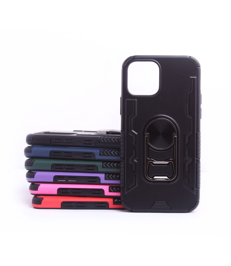 Metal Armour Case With Magnetic Ring and Beer Opener für iPhone 12/12 Pro (6.1), Art.:000798