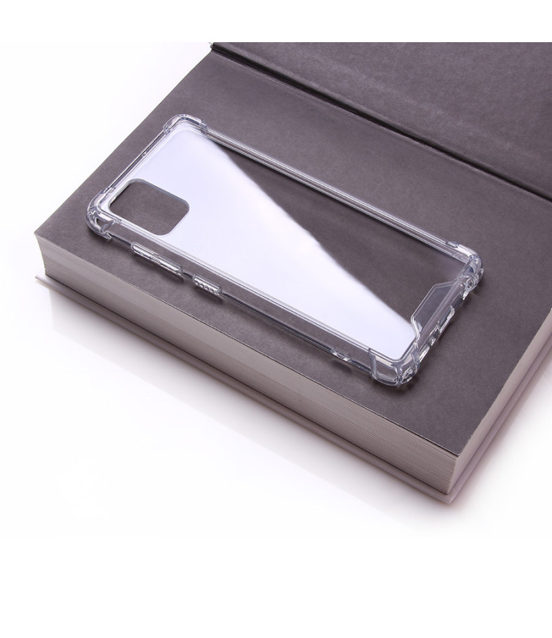 Vorpräparierte Hülle mit LöchernTPU+PC hart kristallklar für Samsung Galaxy A50, Art.:000004