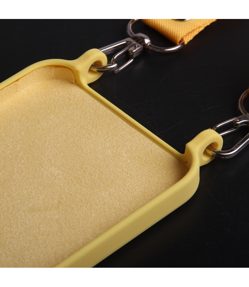Handyhülle soft touch silicone case mit ösen für kette für iPhone  X/XS, Art.:000350