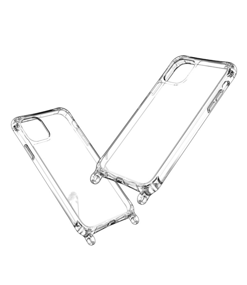 Elfon Transparente Hülle mit Ösen für iPhone 14, Art.: 000802