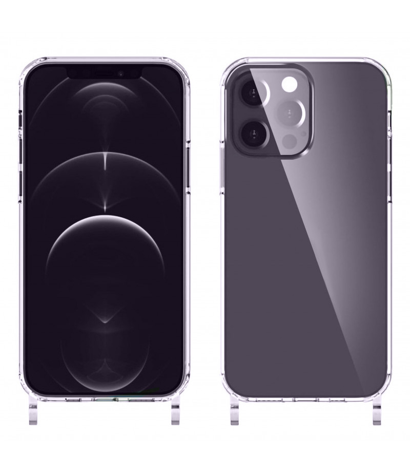 Elfon Transparente Hülle mit Ösen für iPhone 14 Pro Max, Art.: 000802