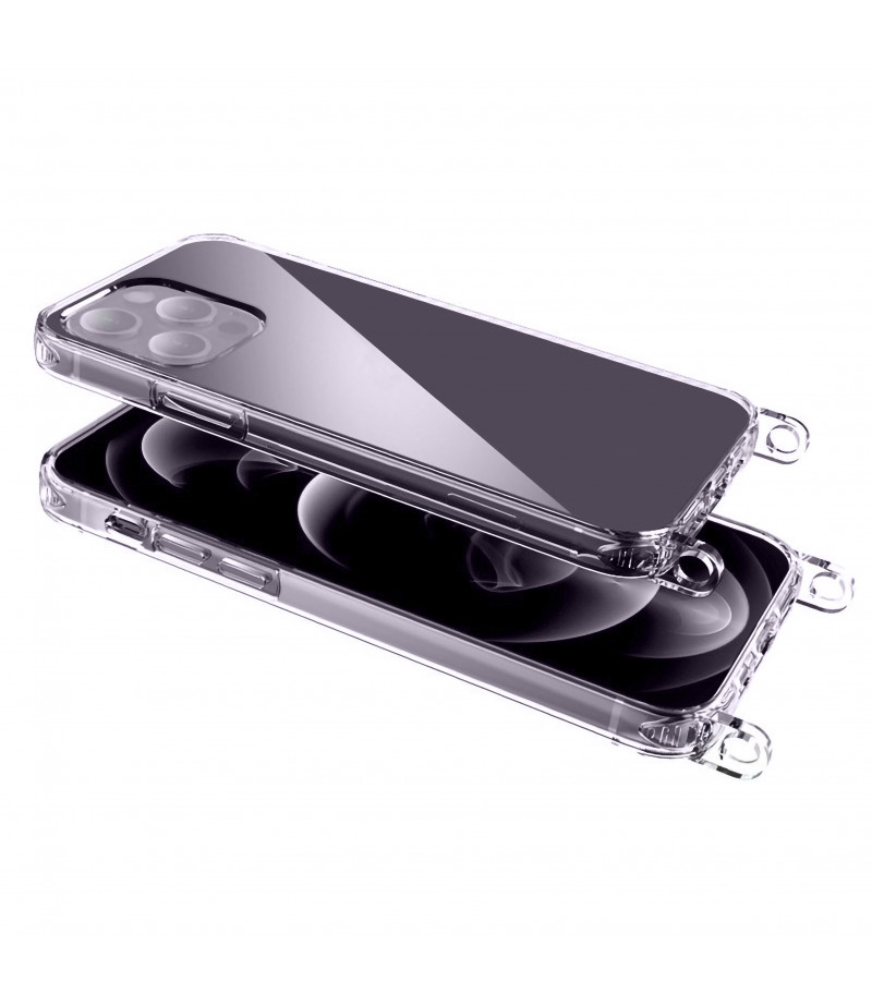 Elfon Transparente Hülle mit Ösen für iPhone 14 Pro Max, Art.: 000802