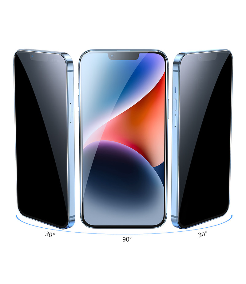 Hoco Full screen HD Privacy tempered glass set für iPhone 13 Pro Max/ 14 Plus (G11), Art.:000903