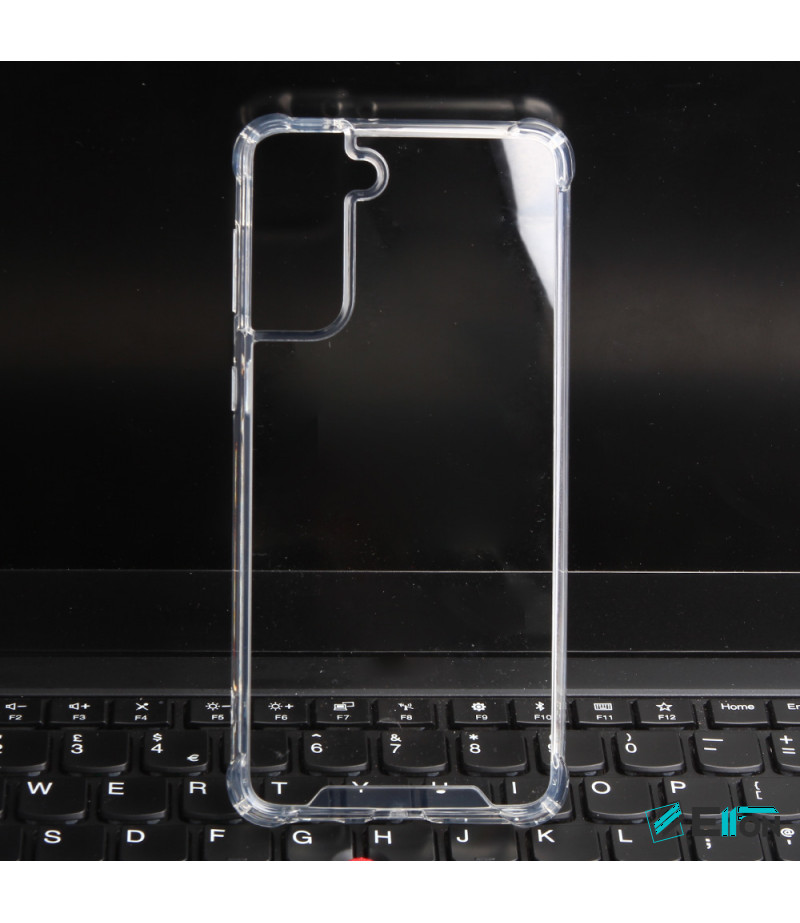 Premium Elfon Drop Case TPU+PC hart kratzfest kristallklar für Samsung S21 Plus, Art:000099-1