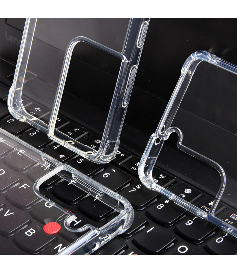 Premium Elfon Drop Case TPU+PC hart kratzfest kristallklar für Samsung S21 Ultra, Art:000099-1