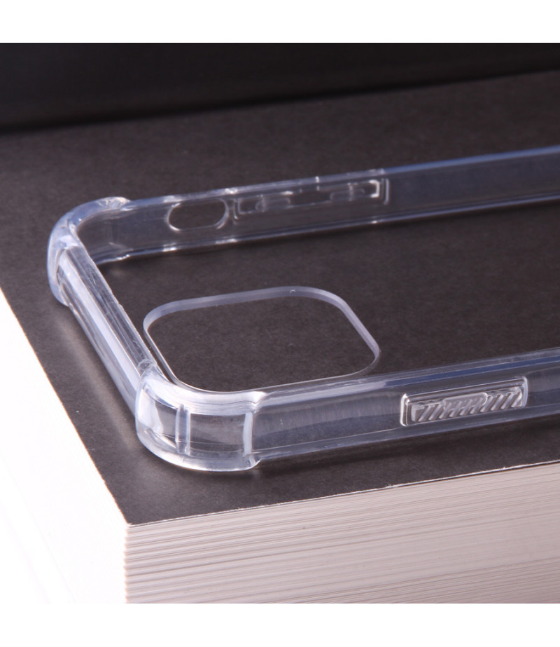 Vorpräparierte Hülle mit LöchernTPU+PC hart kristallklar für iPhone 12 /12 Pro (6,1), Art.:000004