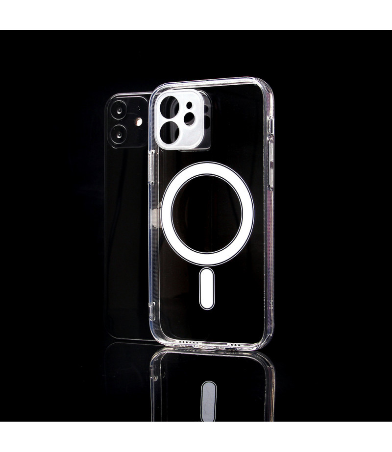 Flexibel Clear Integrated Magnetic Case mit Camera Protection für iPhone 12 Pro Max, Art.:000398-1