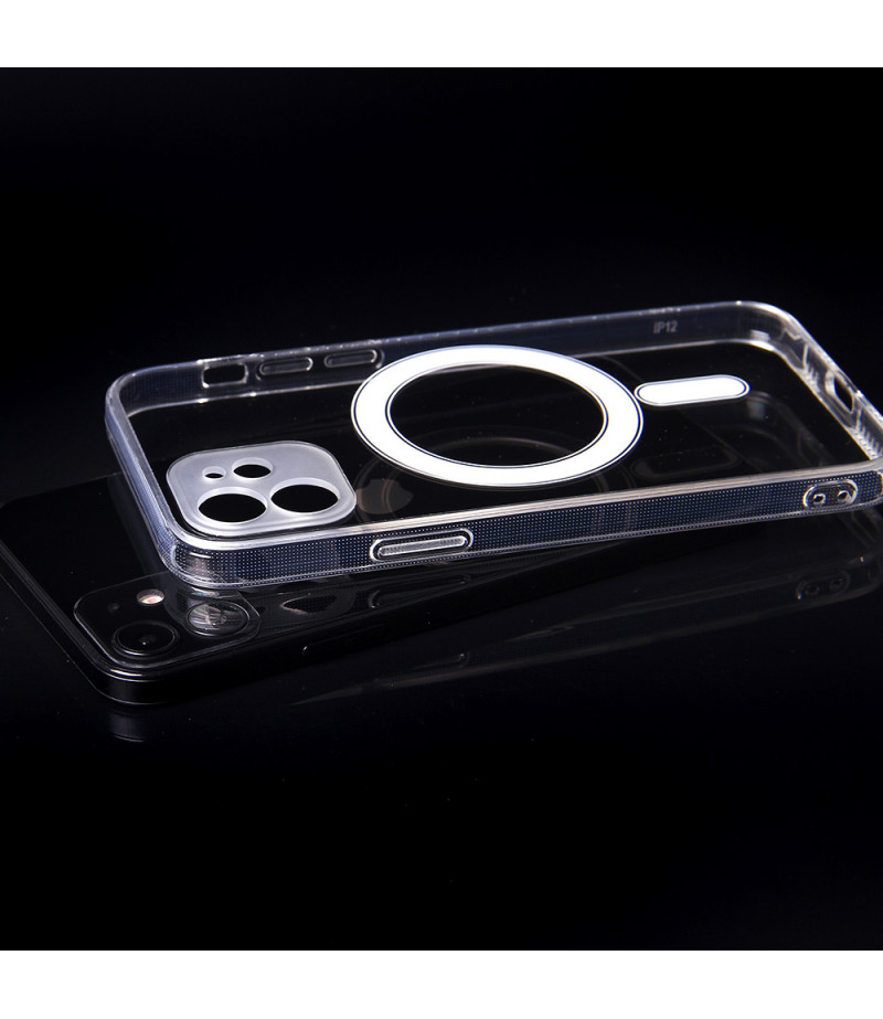Flexibel Clear Integrated Magnetic Case mit Camera Protection für iPhone 12 Pro Max, Art.:000398-1