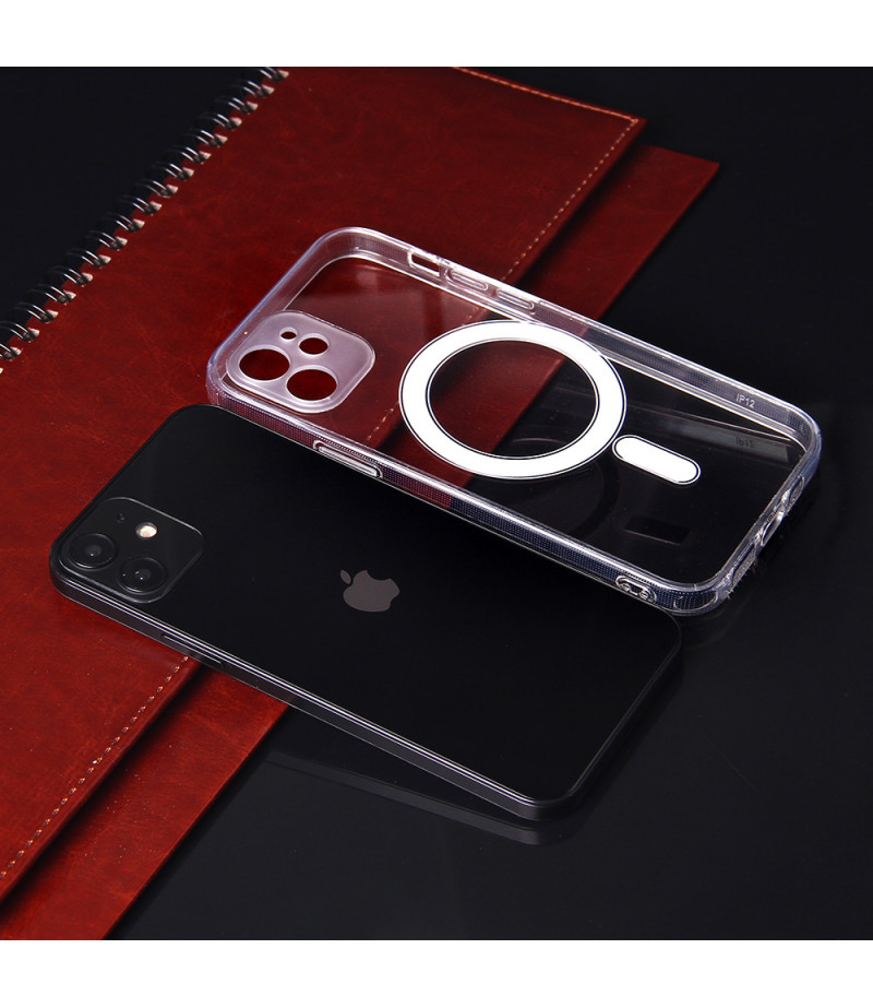 Flexibel Clear Integrated Magnetic Case mit Camera Protection für iPhone 12 Pro Max, Art.:000398-1