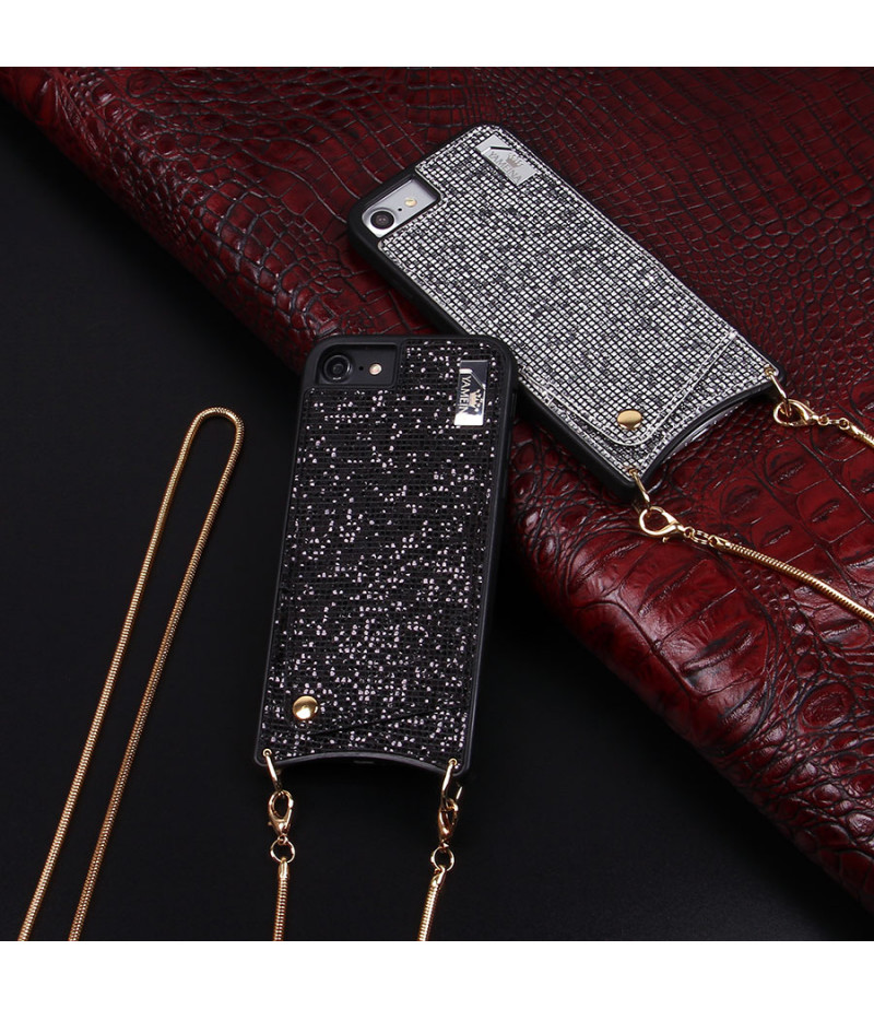 Diamond Mesh Lace Cross-body Case mit Band für iPhone 6/7/8, Art.:000009