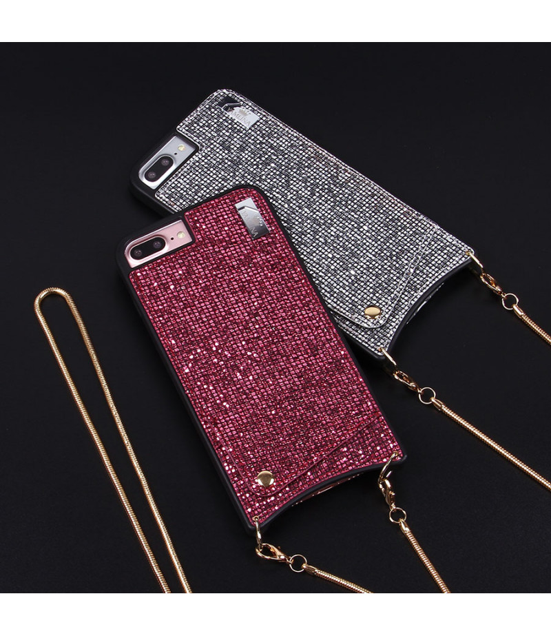 Diamond Mesh Lace Cross-body Case mit Band für iPhone 6 Plus/7 Plus/8 Plus, Art.:000009