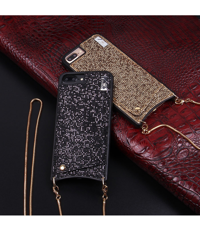 Diamond Mesh Lace Cross-body Case mit Band für iPhone 6 Plus/7 Plus/8 Plus, Art.:000009