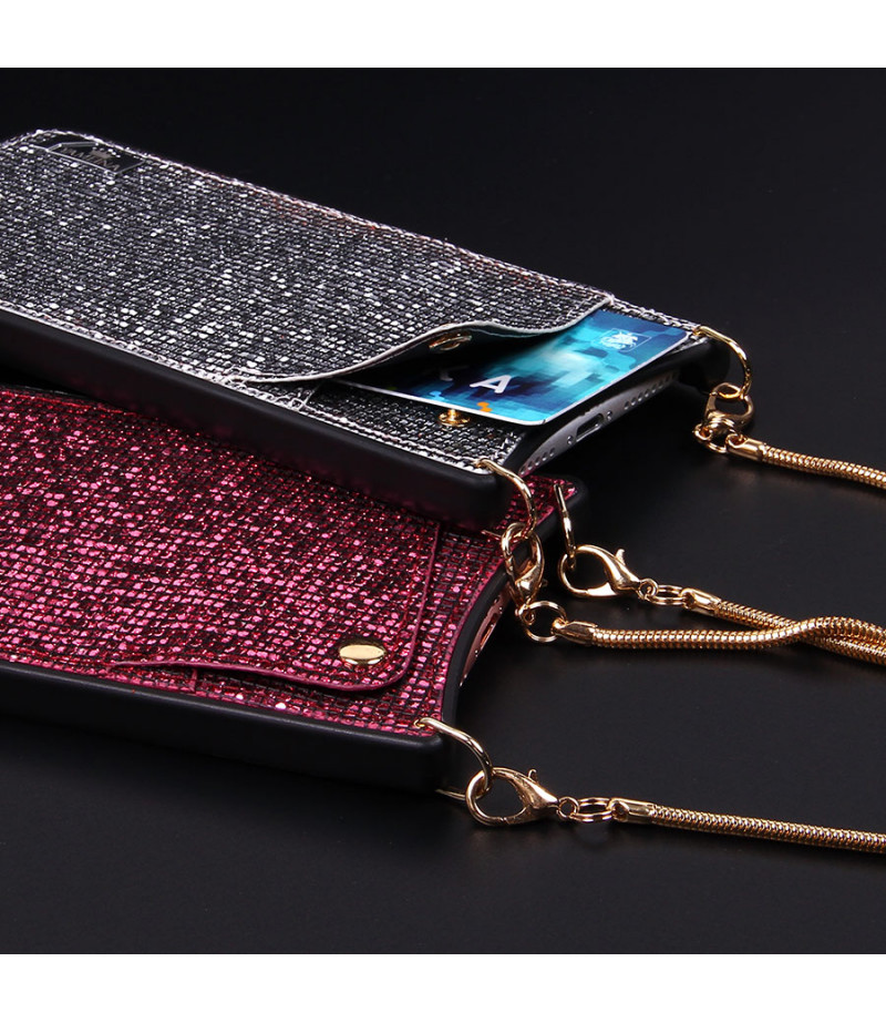 Diamond Mesh Lace Cross-body Case mit Band für iPhone 6 Plus/7 Plus/8 Plus, Art.:000009